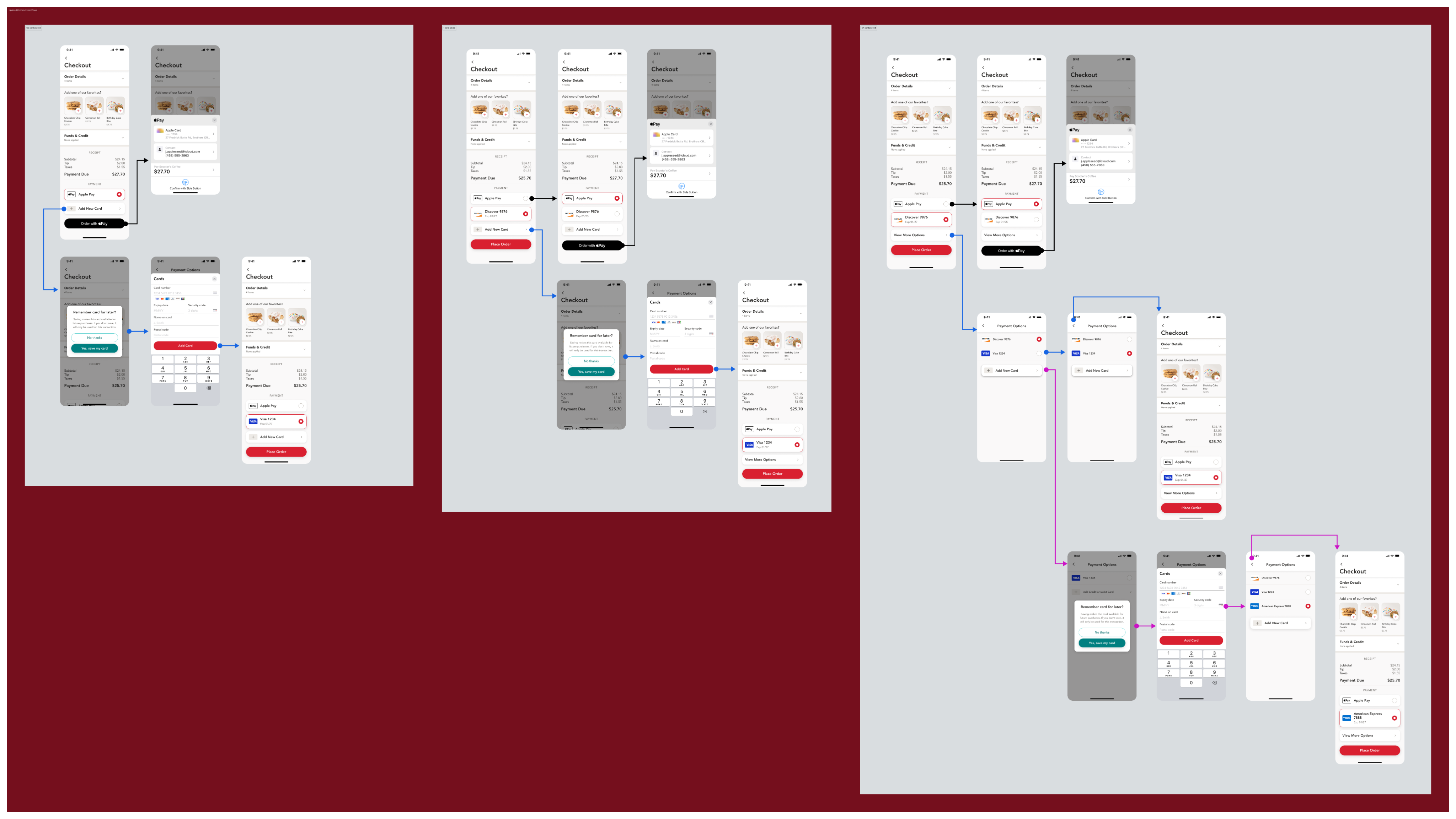 split UX for checkout payments