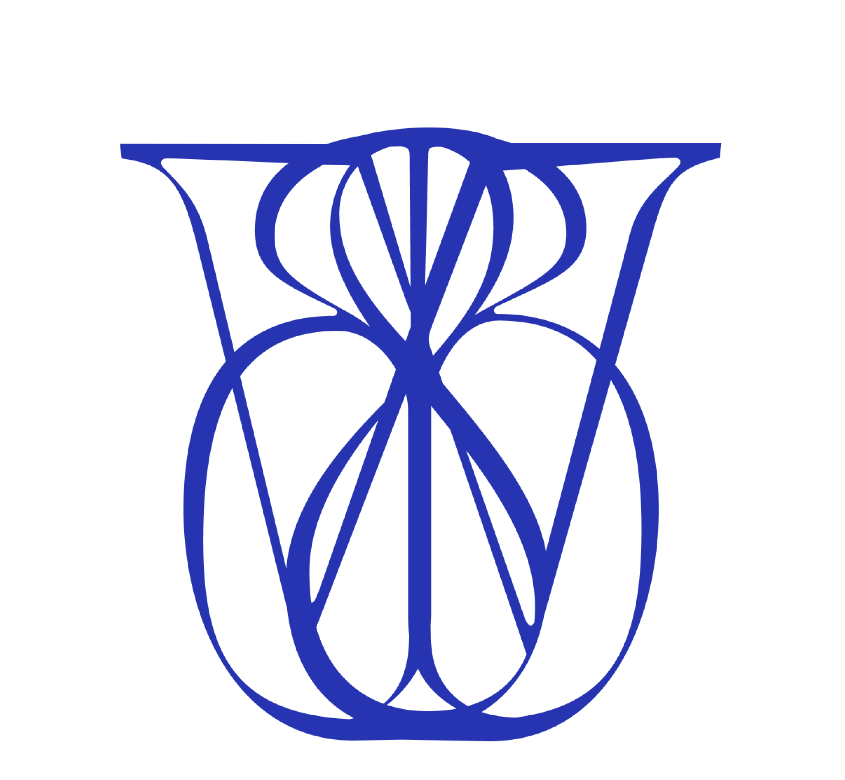 Logo on colored background